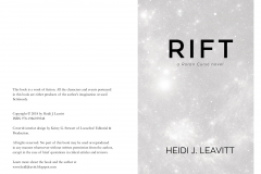 Rift (Roran Curse Book 4), pages ii-iii