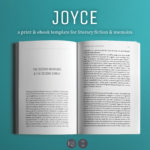 Joyce, a self-publishing book design template for literary novels & memoirs